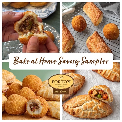 Bake up something delicious with Porto’s Sweet & Savory Samplers! | Porto's Bakery