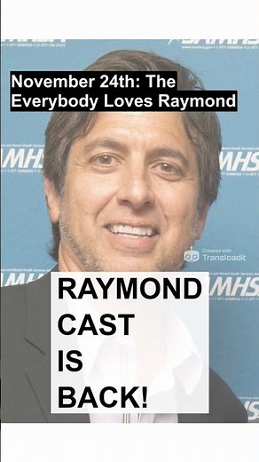 November 24th: The Everybody Loves Raymond 30th Anniversary Reunion airs on CBS and Paramount+.