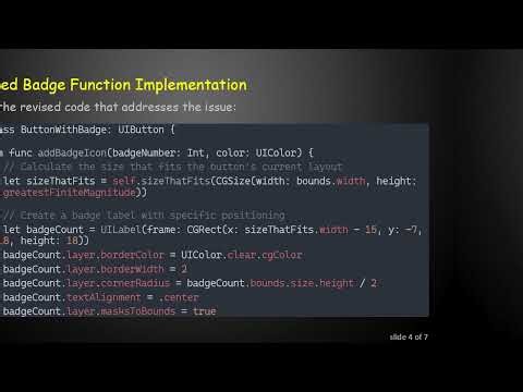 How to Reload UIButton for Changing Custom Badge Effectively