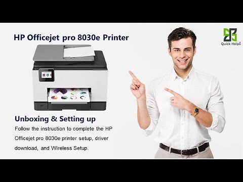 HP Officejet Pro 8030e printer setup | Unbox HP Officejet Pro 8030e printer | Wi-Fi setup