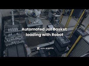 Automated Jar Basket Loading with Robot
