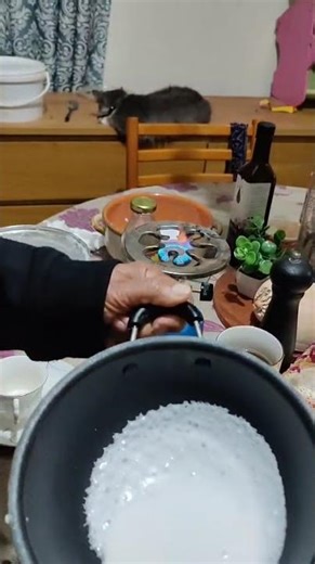Making srilankan hoppers .
