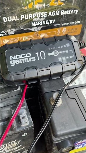 The NOCO GENIUS10 is a powerful 10-amp smart battery charger, maintainer, trickle charger, float