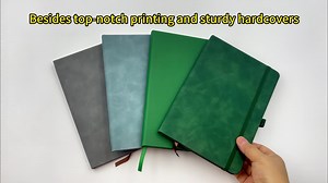 Customizable  A5 Vintage Leather Lined Paper Notebook with Kraft Paper Sheets Loose-leaf Spiral Binding Size A4 Paper Notebook