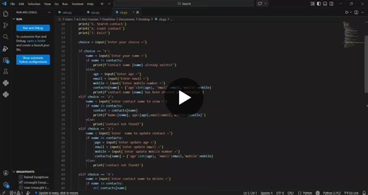 #python #programming #codsoft #internship #projects #codingjourney #contactbook | A.S. Ariz Hussain