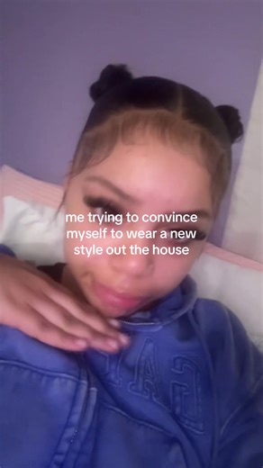 need a break from the slick back bun#secretaccount #relatable #hair | hair style