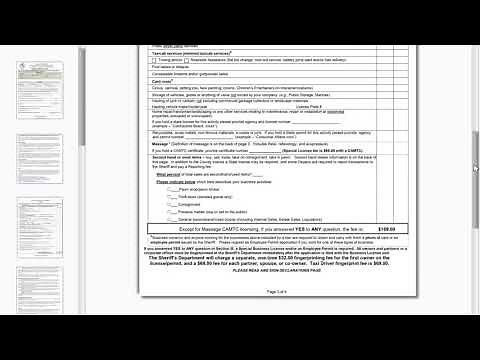 How to fill out a Sacramento, CA business license application