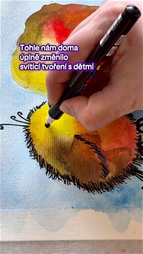Svítící malování s akrylovými fixy Posca | using posca acryl fix in glowing painting