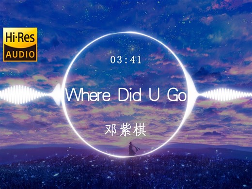 【Hi-Res】《Where Did U Go》邓紫棋「Tell me where did you go 心声都不可细诉」动态歌词