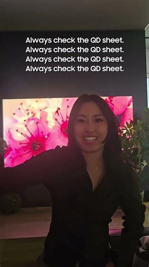 Make sure to check the QLED technology on the QLED TV you're buying 😎