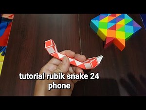 rubik snake 24 phone tutorial | long rubik tutorial 24 phone shape