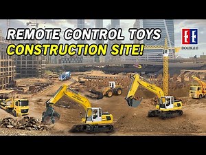 Remote Control Toys Construction Site! RC trucks, excavators, bulldozers, cranes (Double Eagle)