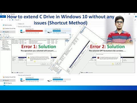How to extend C Drive in Windows 10 without any issues (Shortcut Method)