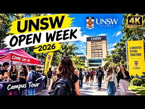 UNSW OPEN WEEK 2026 🎓 | University of New South Wales Campus Tour in 4K | Sydney