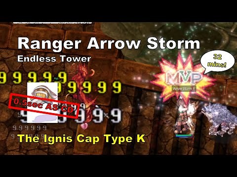 [BB iRO] Ranger AS - "The Ignis Cap Type K!!" - Solo Endless Tower in 32mins - IRO Chaos