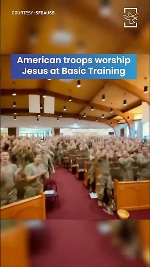 American troops worship Jesus at Basic Training