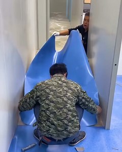 Satisfying way of applying PVC plastic floors 💯 | Sewing Tips