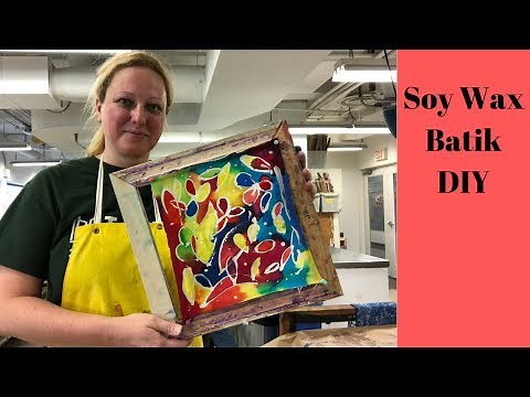 How to Paint with Soy Wax - Rosome Batik Technique DIY