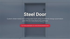 DriveWorks Pro Configurator Example - Steel Door