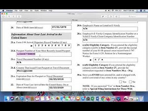 HOW TO FILL OUT FORM I-765 OR APPLICATION FOR EMPLOYMENT AUTHORIZATION ( WORKING PERMIT )