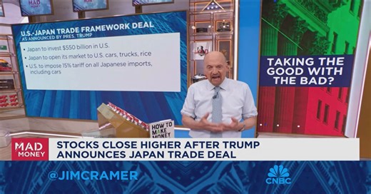 Jim Cramer talks taking the good with the bad when it comes to this market