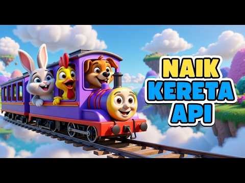 Naik Kereta Api 🚂 – Lagu Anak Indonesia – Kelinci Lucu & Animasi Seru – Salsabila Kids