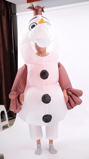 Divertido disfraz inflable de Olaf para Navidad