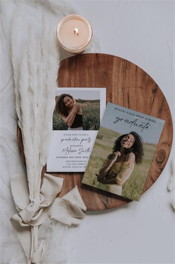 Buy Graduation Invitations 2026 Template, Photo Grad Announcement Online in India - Etsy