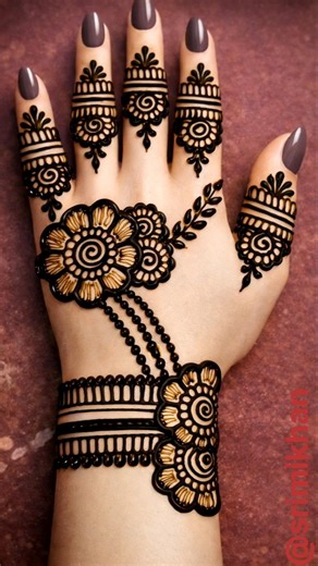 back hand mehndi design simple mein | mehndi design | mehandi ka design | arabic mehndi design easy