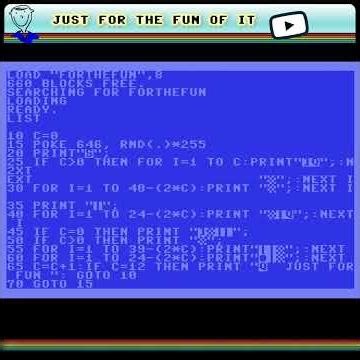 Commodore 64 BASIC code PETSCII Checkerboard Magic