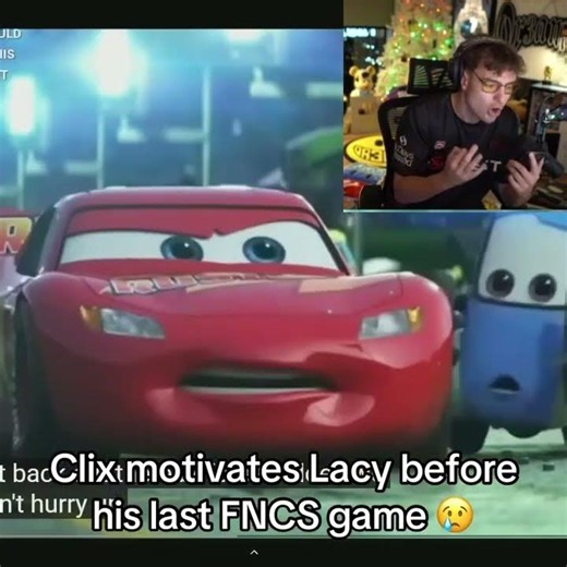 Clix motivates Lacy before his last FNCS game 😢