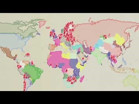 Call of War Soviet Union 15 days solo victory time lapse (4x speed all countries all in)