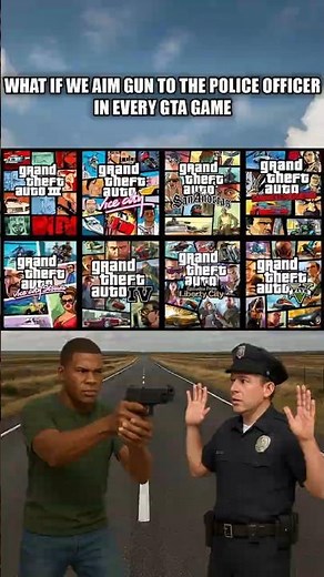 What Happens If You Aim at a Police Officer in Every GTA Game?