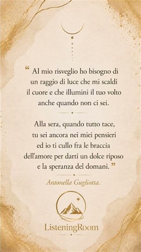 ☀️ Il buongiorno più bello è pensare a chi ami ❤️