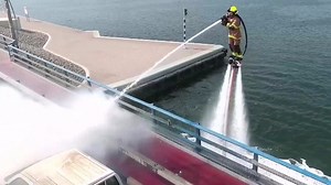 Jetpack firefighting system showcased in Dubai