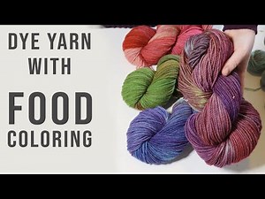 Dyeing wool yarn with food coloring - a *stunning* dye experiment | Last Minute Laura