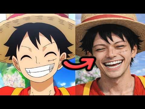 One Piece Characters Anime vs Their Live Action Adaptations | 나 혼자만 레벨업| AInime Mega