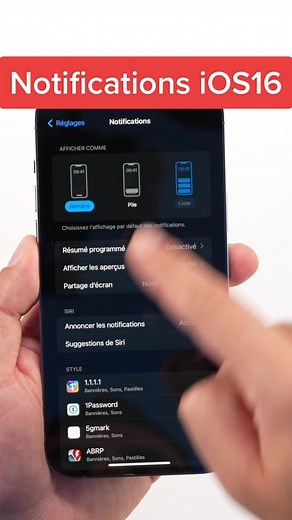 Styles de notifications sur iPhone : Pile ou liste ?