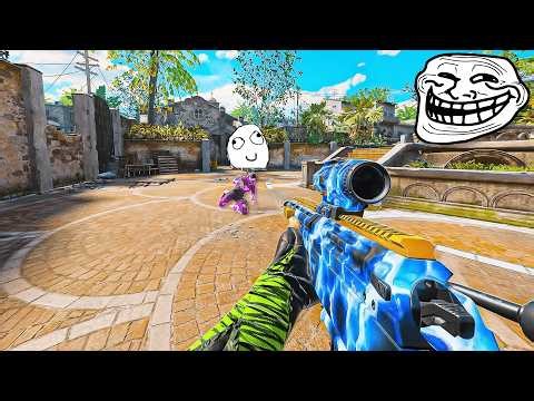 Acting like a BOT then POPPING OFF with a SNIPER (HILARIOUS REACTIONS)