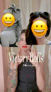 1.7K views · 70 reactions | Aquí les dejo un tutorial rápido de cómo hacer unos lindos victory rolls un peinado clásico pin up. Here is a quick tutorial on how to make some cute Victory Rolls, a classic pin up hairstyle.#pinupstyle #peinadosfaciles #victoryrolls #pinupmexicana #pinupmexico #pinupstyle | themysterygirl_____ | Facebook