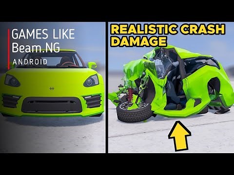 TOP 6 Best Realistic Car Crash Simulator Games like Beam NG Drive for Android 2022 • Best Car Games