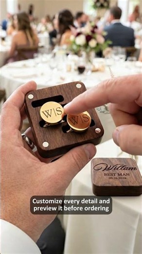 Meaningful circular cufflinks for your best man ✨ #gifts #giftideas