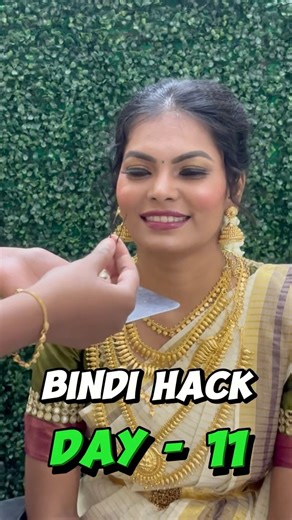 Easy Bindi Hack for Perfect Placement | Quick Bridal & Everyday Trick ✨ #BindiHack #makeuptips #hair