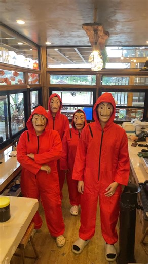 5.1K views · 61 reactions | POV: You walked into Capizeria and joined the biggest heist of flavor!  The Professor had a plan… and it led straight to Capizeria. ️ Good food. Great vibes. A night to remember. #Halloween #capizeriaeventsplace #capizeriaevents #capizeria #cafezeria #capizeriarestocafe #capizeriaeats #whereinpampanga #cafe | Capizeria- Resort, Events Place, Resto & Café, Open Grounds | Facebook