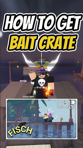 How To Get Bait Crates In Fisch #roblox #fisch #gaming