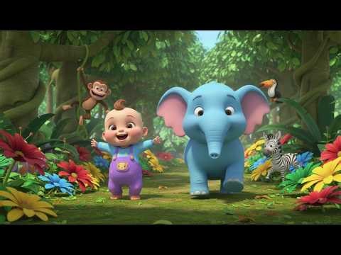 Stomp Like an Elephant Song | Elephant Stomping Dance | Fun Animal Action Song Nursery Rhymes