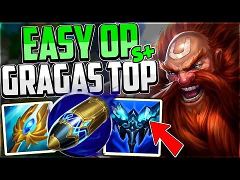 How to Play GRAGAS TOP for Beginners & CARRY + Best Build/Runes Season 13 Gragas League of Legends