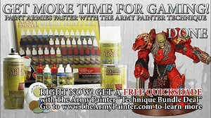 Are you fielding a new army? Do you want to save time and get more time for gaming? Do you want to spend less time on basic units and free up time for command, character or heroes? Then The Army Painter Technique is something for you! RIght now we have a bundle deal with everything you need to get an army from plastic miniatures to finished army faster than ever - and you get a FREE Strong Tone Quickshade! Get it here: http://goo.gl/m3i8ji Limited time only. | The Army Painter