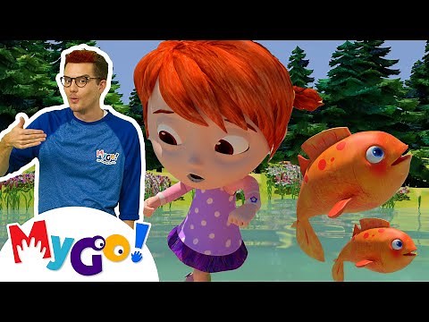 12345 Once I Caught A Fish Alive! | CoComelon - Nursery Rhymes | MyGo! Sign Language For Kids | ASL