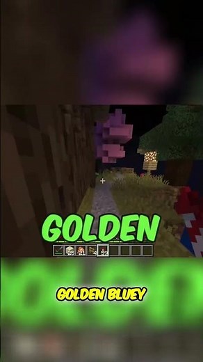 What's inside Golden Bluey's secret base in Minecraft?